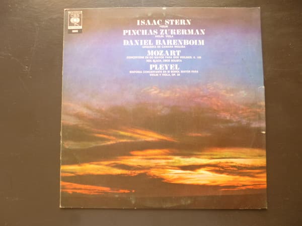 Isaac Stern & Pinchas Zukerman & Daniel Barenboim & Orquesta De Cámara Inglesa & Mozart & Pleyel — Concertone En Do Mayor Para Dos Violines Y Orquesta, K. 190 / Sinfonía Concertante En Si Bemol Mayor Para Violín Y Orquesta, Op. 29