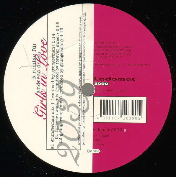 Andreas Dorau – 3 Remixe Für Andreas Dorau - Girls In Love