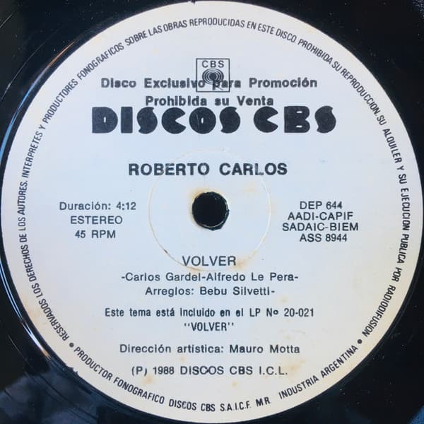 Roberto Carlos — Volver