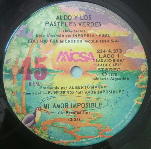 Aldo & Los Pasteles Verdes — Mi Amor Imposible