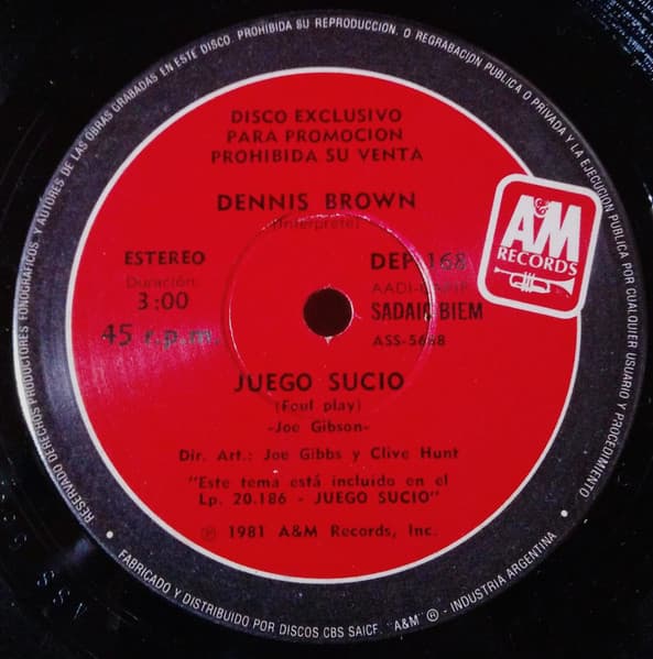 Dennis Brown — Juego Sucio = Foul Play