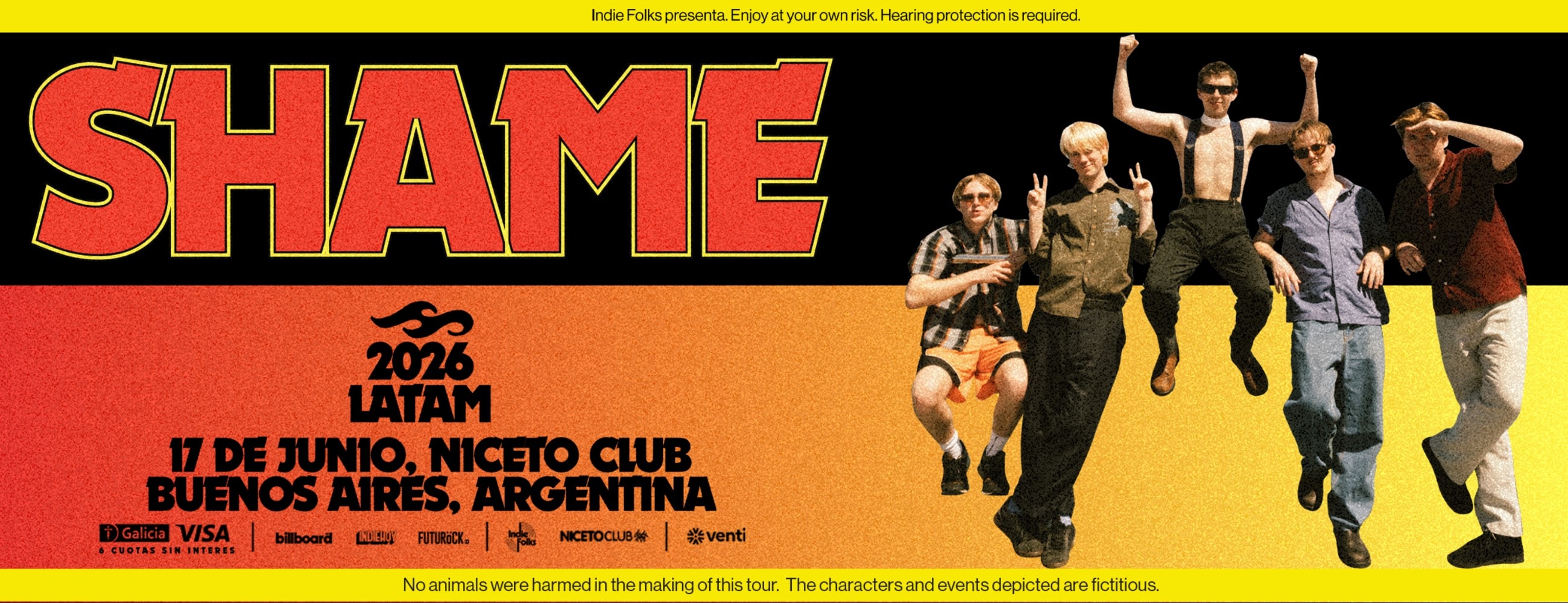 SHAME en Niceto Club (+18 años)