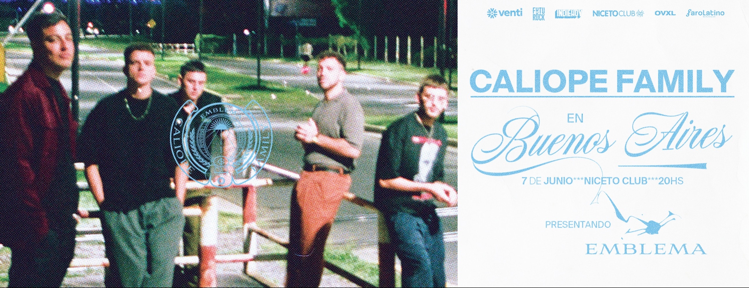 Caliope Family presenta EMBLEMA en CABA en Niceto Club (+18 años)