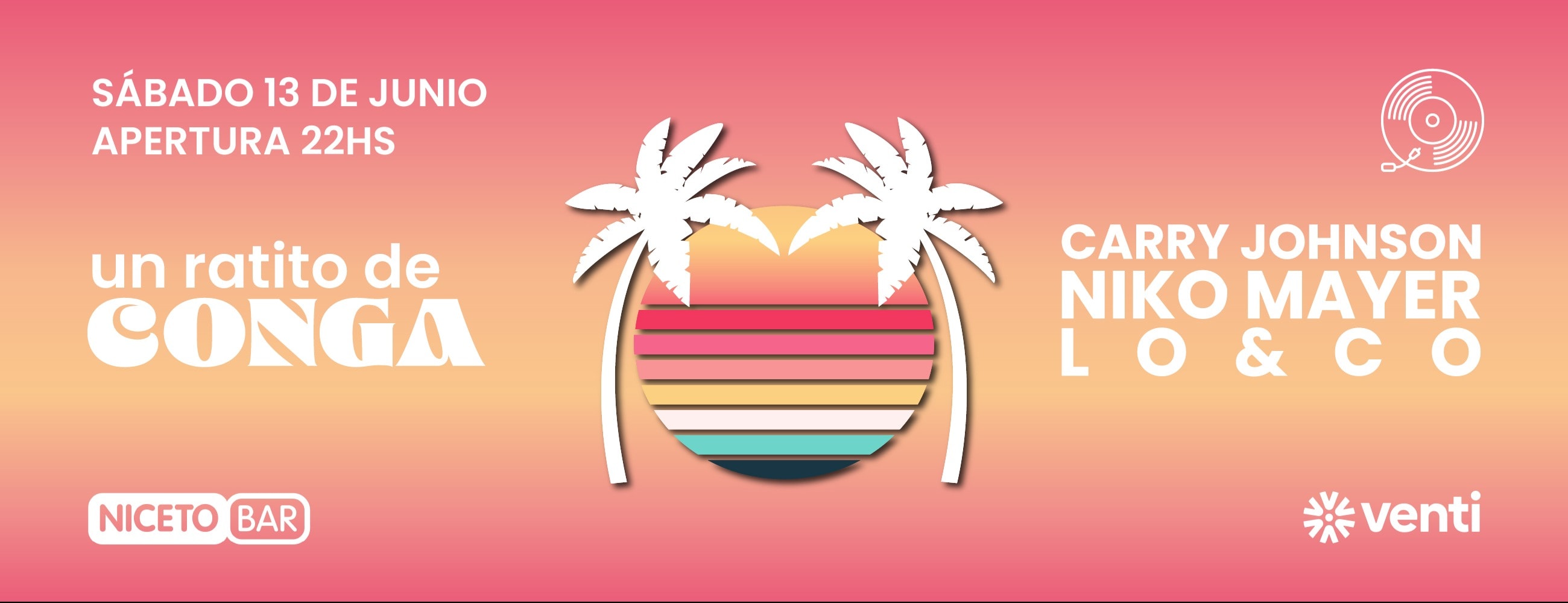 Un ratito de conga en Niceto Bar