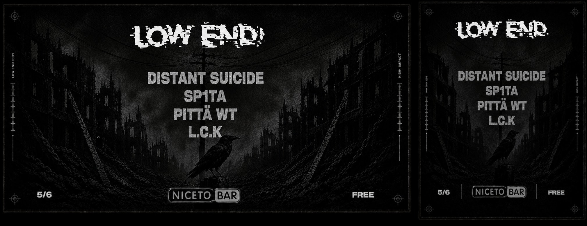 LOW END Showcase en Niceto Bar