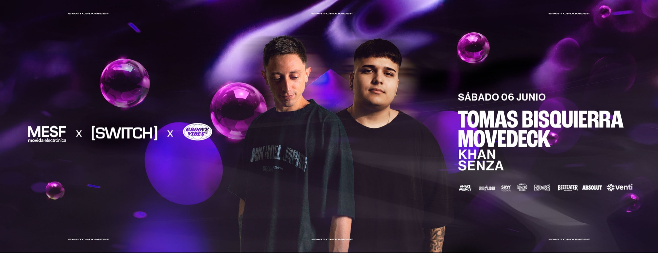 MOVEDECK + TOMAS BISQUIERRA X MESF @ SWITCH CLUB