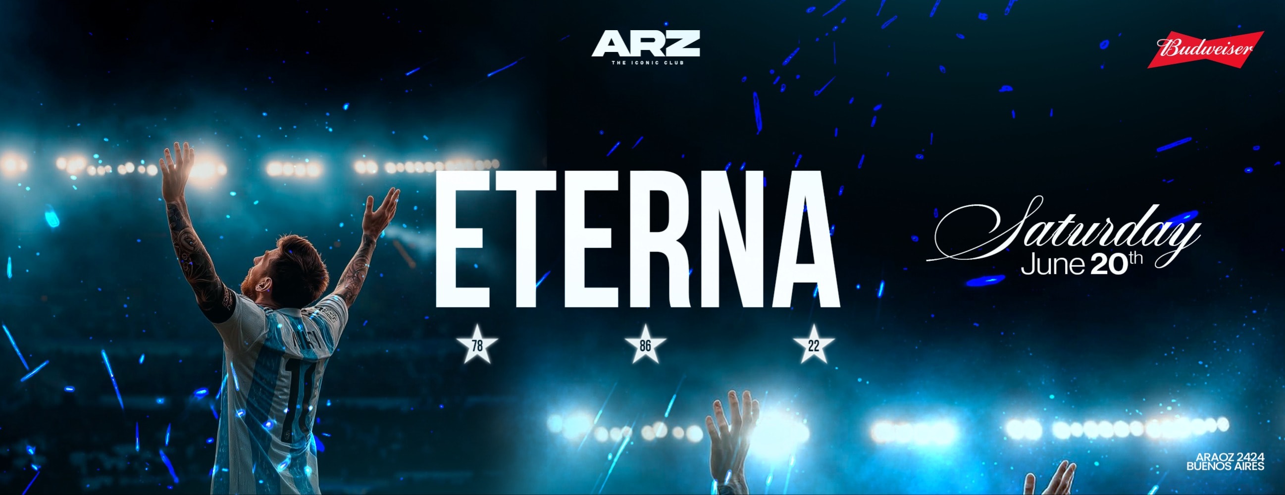 ETERNA 🌟🌟🌟 x ARZ · SÁB 20.06